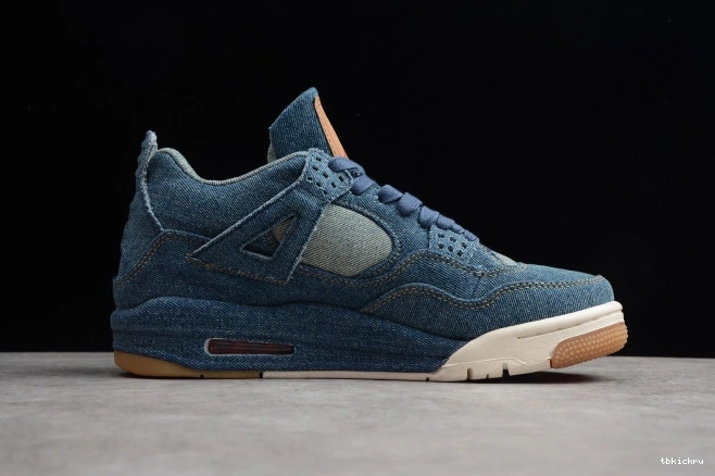 Rep TBK x Air 4 Levi's Jordan AO2571-401 Nike Denim 0721
